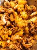Insalata di polpetti e patate con maionese d'acqua di polpo