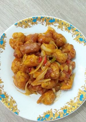 Foto resep Ayam Popcorn Asam Manis