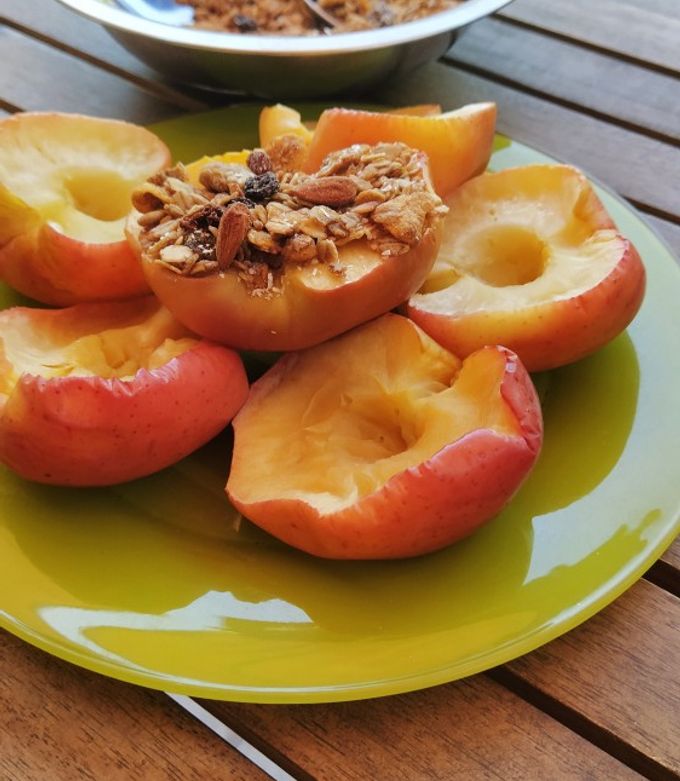 Una foto de Manzanas al microondas