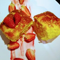 A picture of Vanilla cake(eggless).