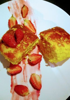 A picture of Vanilla cake(eggless).
