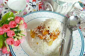 Resep Rice Bowl Ayam saus BBQ + keju Anti Gagal