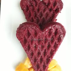 A picture of Red Velvet Waffles.