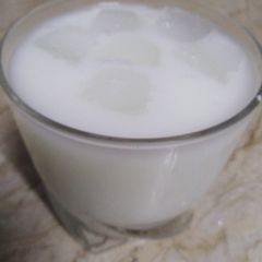 A picture of Desi village style lassi.