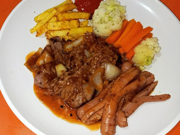 Cara Gampang Membikin Resep Steak Barbeque yang  Bikin Ketagihan Anti Ribet, Bikin Ngiler