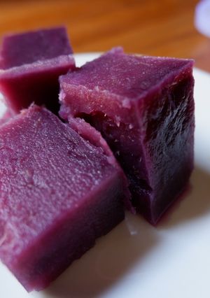 Foto resep Puding Ubi Ungu tanpa santan