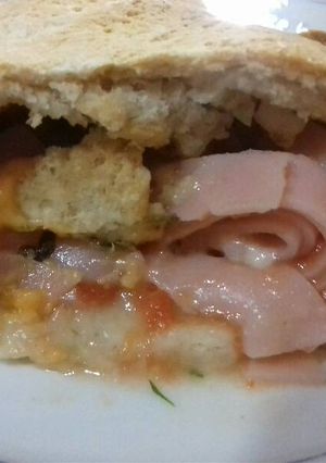 Una foto de Pizza rellena