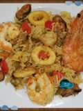 أرز بفواكه البحر (بايلا) 🦐🍤