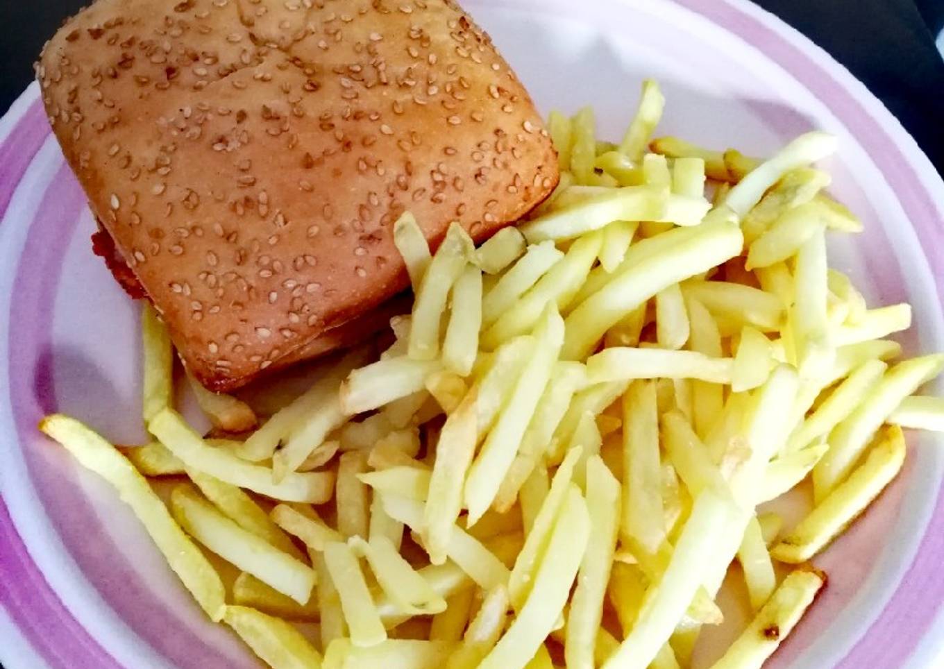 Hamburguesa de lomo a la napolitana