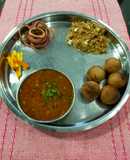 Daal, Bati and Churma (Rajasthani Thali)
