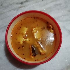 A picture of Gram flour chila curry.