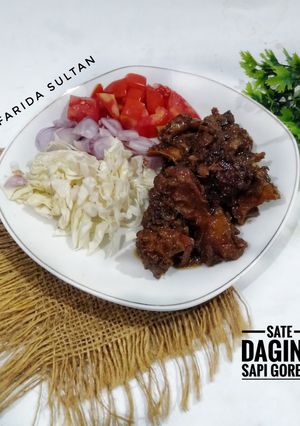 Foto resep Sate Daging Sapi Goreng