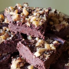 A picture of Black Bean Brownies - Gluten & Sugar Free.