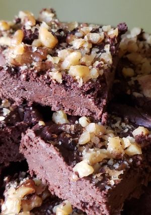 A picture of Black Bean Brownies - Gluten & Sugar Free.