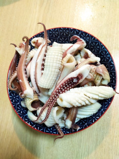 汆燙魷魚 的食譜成品照片