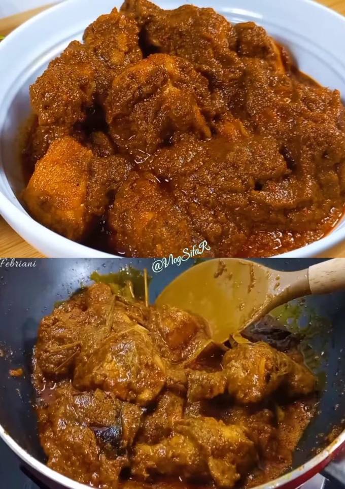 Foto resep Rendang ayam simple enak