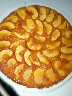 Una foto de Torta invertida de manzana