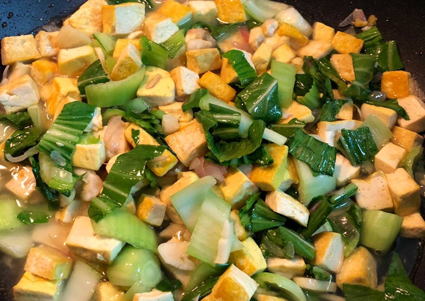Tumis pockay tahu kuning simple