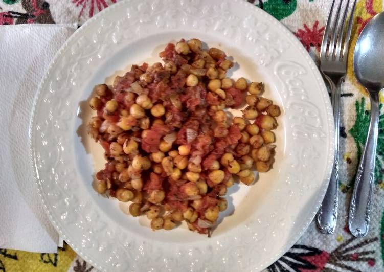 Garbanzos en salsa simple