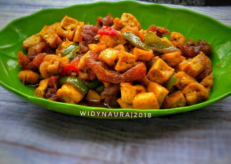 Resep Tahu oseng dorokdok Anti Gagal