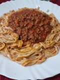 Fideos de Morrón con Salsa Roja Clásica