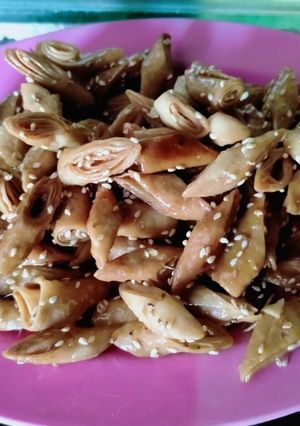 Foto resep Kulit pangsit tabur wijen