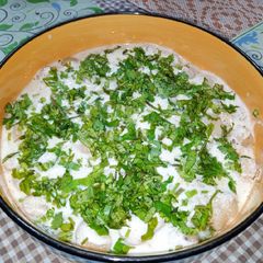 A picture of Ginger Dahi Bara.