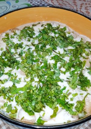 A picture of Ginger Dahi Bara.