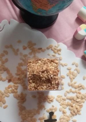 A picture of Homemade granola.