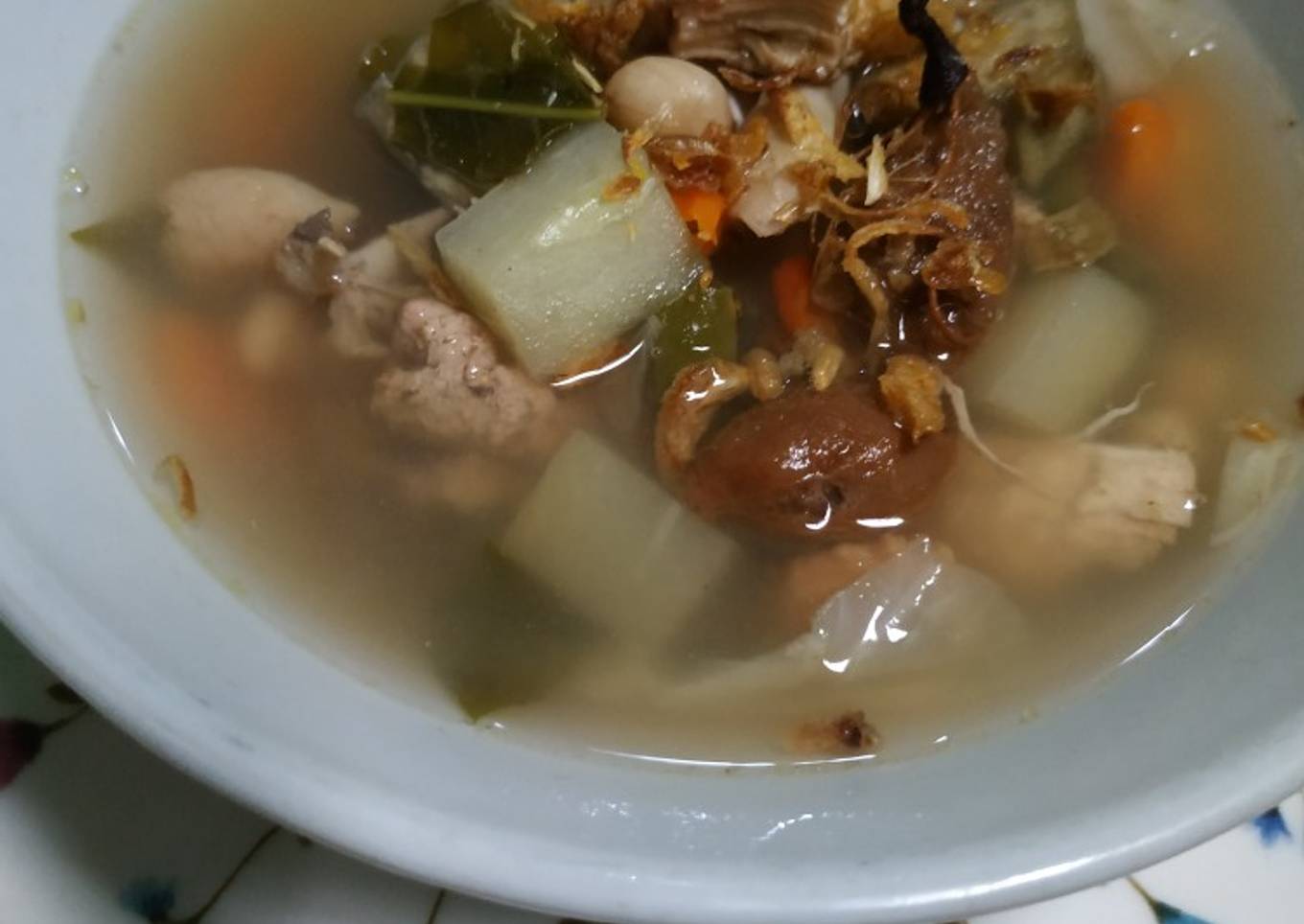 Sayur asem ayam suwir