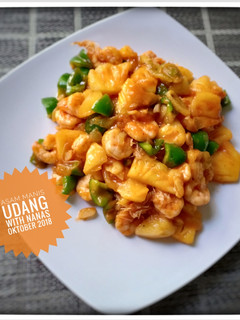 Foto resep Asam Manis Udang with Nanas