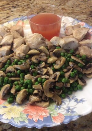 Una foto de Champiñón con salsa agridulce