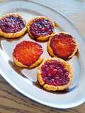 Jam Tartlets with Cookie Dough Crust