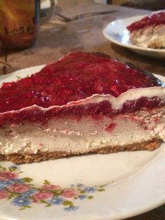 Málnás sajttorta recept fotója