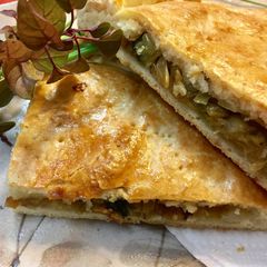 A picture of Tajikistan Cabbage Pie.