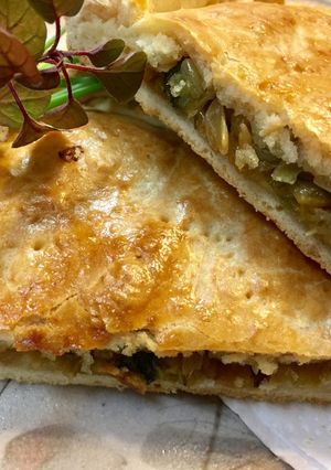 A picture of Tajikistan Cabbage Pie.