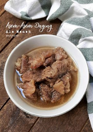Foto resep Asem-asem Daging Simple Ala Mamah