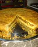 Tarta de coco y dulce de leche