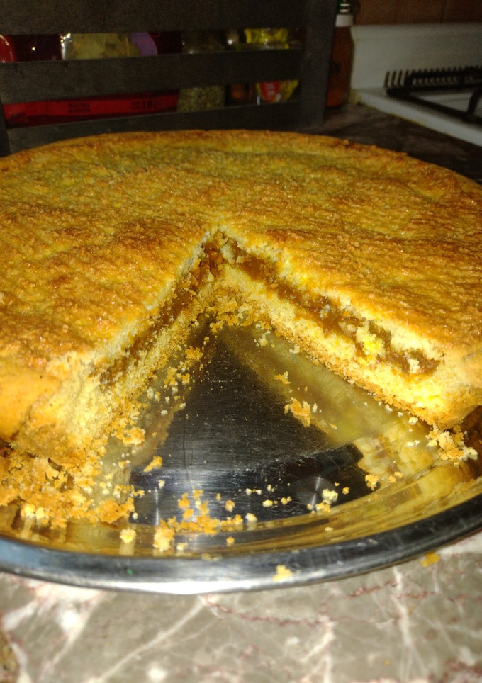 Una foto de Tarta de coco y dulce de leche