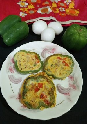 A picture of Egg Capsicum Rings.