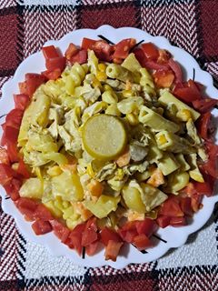 عکسی از دستور سالاد ماکارونی با سس رستورانی
