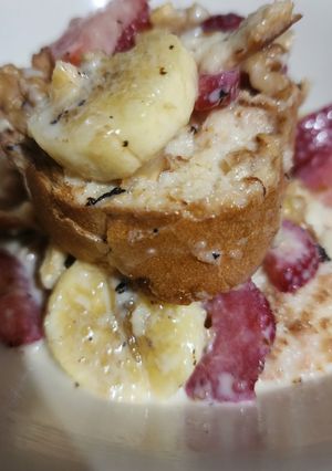 Una foto de Capirotada de fresa a las Tres leches