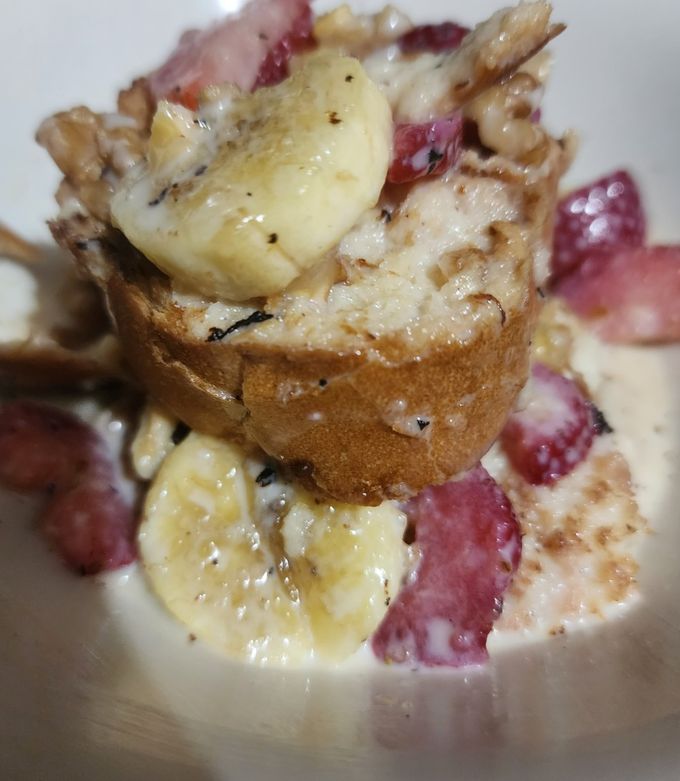 Una foto de Capirotada de fresa a las Tres leches