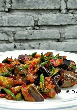 Foto resep Oseng terong kacang panjang