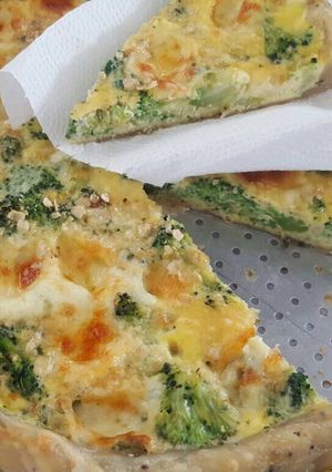 Una foto de Tarta de Brócoli fácil (con masa de semillas)