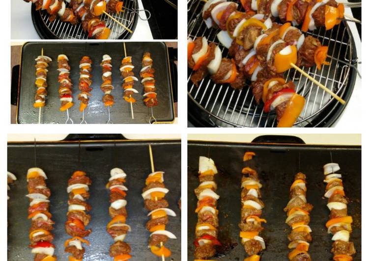 Step-by-Step Guide to Prepare Super Quick Homemade Grill Inside Beef Kabobs