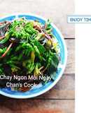 Rau dền vs hoa thiên lý luộc