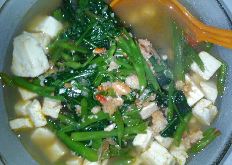 Tumis Kangkung Tahu Udang