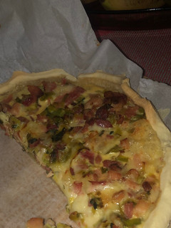 Una foto de Relleno tarta de puerro