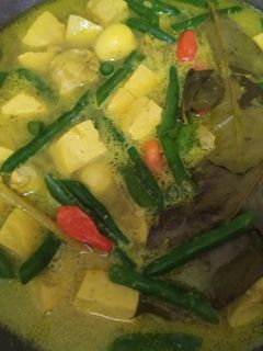 Foto resep Opor ayam tahu campur
